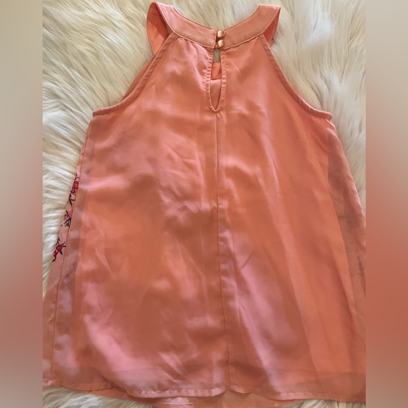 Girls Pink Floral Top - Picture 3 of 4